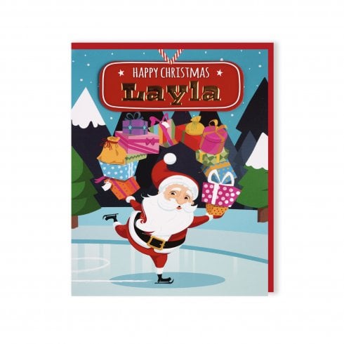 History & Heraldry Santas On His Way Christmas Card - Layla 269820457