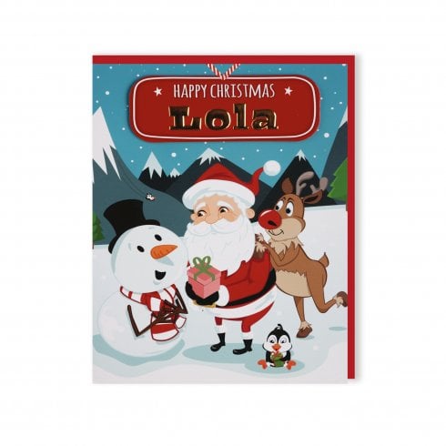 History & Heraldry Santas On His Way Christmas Card - Lola 269820487