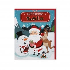 Santas On His Way Christmas Card - Lola 269820487