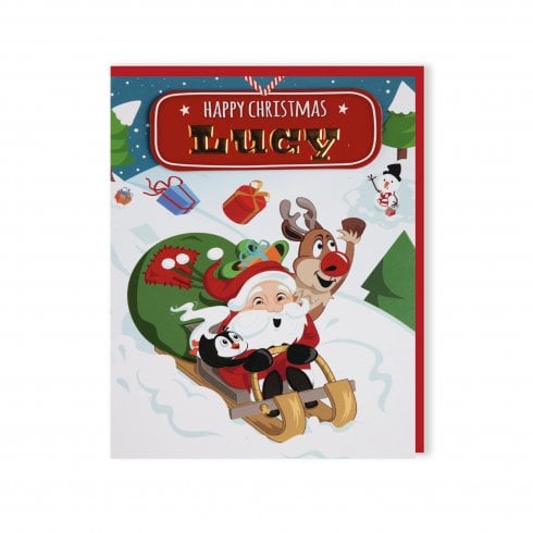 History & Heraldry Santas On His Way Christmas Card - Lucy 269820501