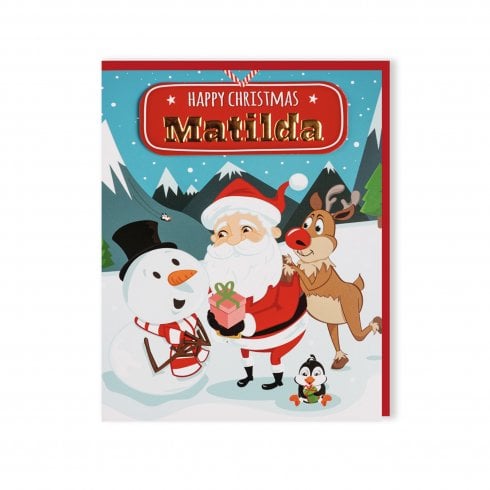 History & Heraldry Santas On His Way Christmas Card - Matilda 269820539