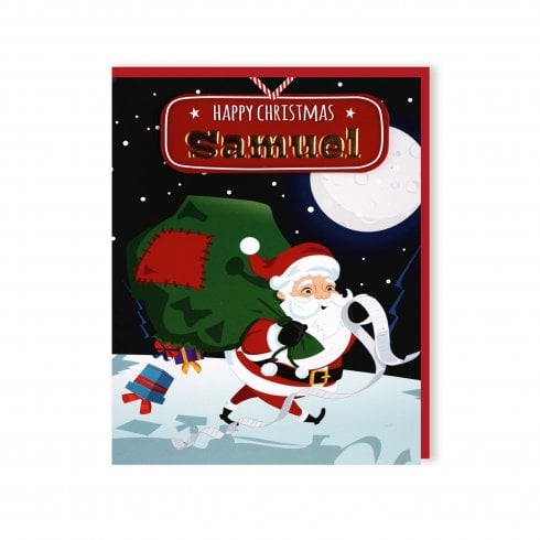 History & Heraldry Santas On His Way Christmas Card - Samuel 269820689