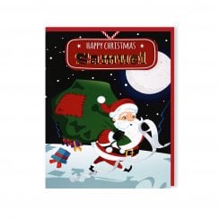 Santas On His Way Christmas Card - Samuel 269820689