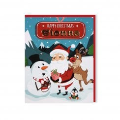 Santas On His Way Christmas Card - Sienna 269820715