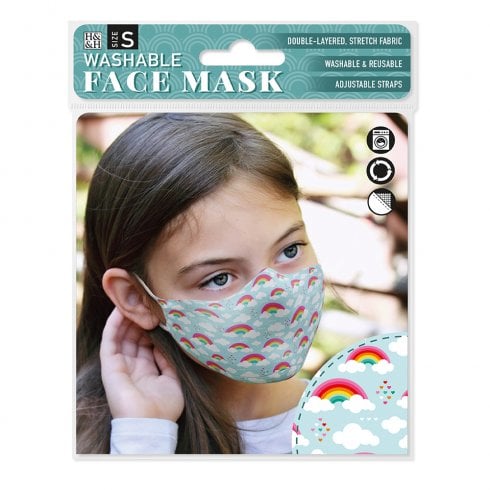 History & Heraldry Washable Face Mask - Rainbow (S)