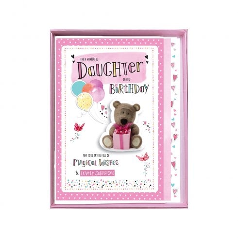 ICG Ltd To A Wonderful Daughter On Her Birthday Boxed Large Bear With Present Card