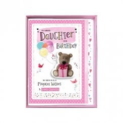 To A Wonderful Daughter On Her Birthday Boxed Large Bear With Present Card