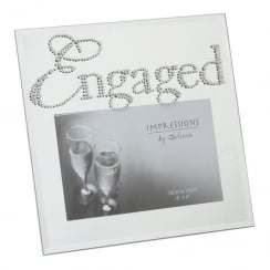 Juliana Glass Engaged Photo Frame - 6 x 4