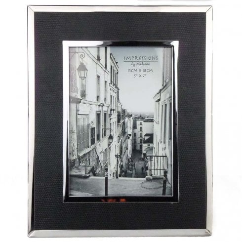 Impressions By Juliana Nickel Plated Black Insert Photo Frame