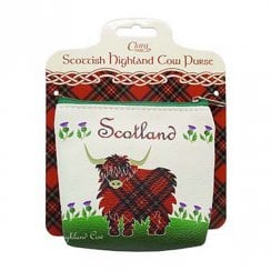 Highland Cow Zip Purse 12cm