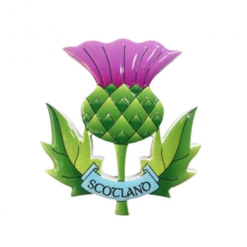Islandcraft Scottish Thistle Resin Fridge Magnet