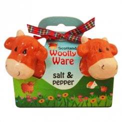 Woolly Ware Highland Cow Salt & Pepper Set