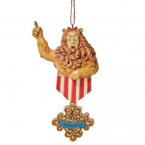 Jim Shore Heartwood Creek Cowardly Lion Courage Hanging Ornament