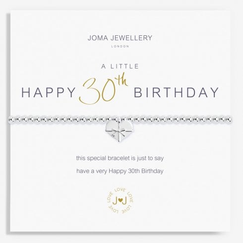 Joma Jewellery A Little Happy 30th Birthday Bracelet