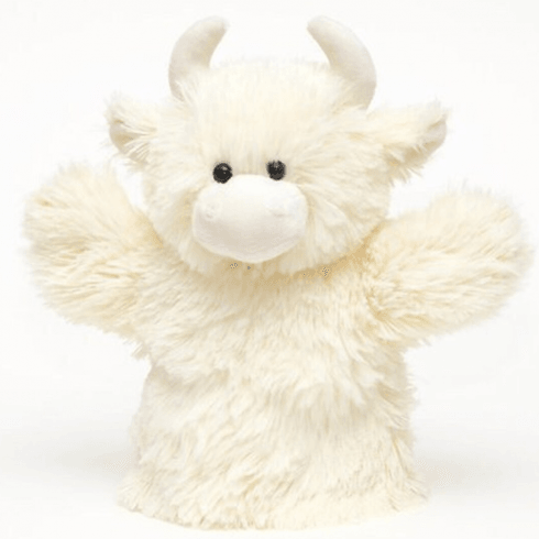 Jomanda Highland Coo Hand Puppet - Cream