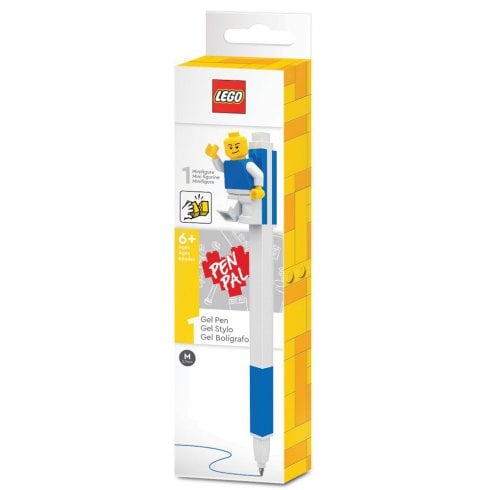 Lego 2.0 Blue Gel Pen With Mini Figure