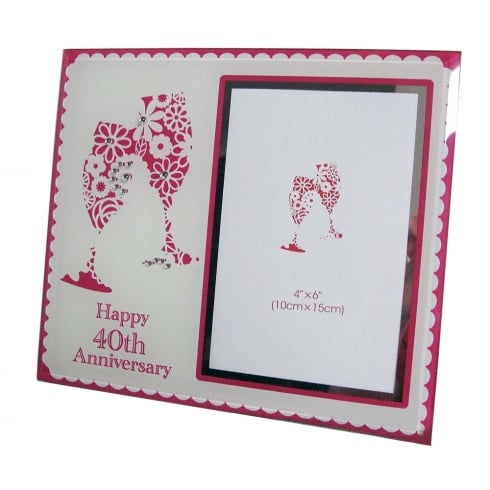 Leonardo Collection Happy 40th Anniversary Photo Frame 