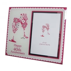 Happy 40th Anniversary Photo Frame 