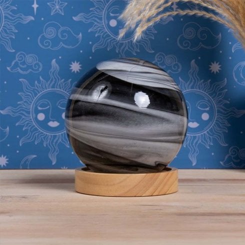 Lesser & Pavey 12cm Grey Cosmic Planet Lamp