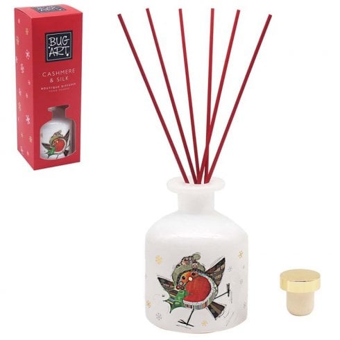 Lesser & Pavey Bug Art Christmas Robin Reed Diffuser