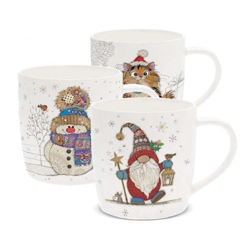 Lesser & Pavey Bug Art Xmas Mug