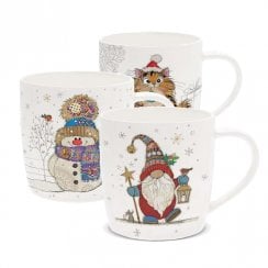 Bug Art Xmas Mug