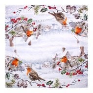 Christmas Robins Paper Napkins