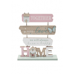 Happy Home With Love Plaque