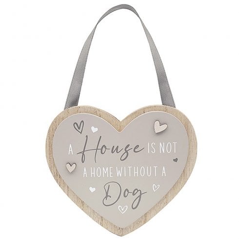 Lesser & Pavey Heart Shaped Dog Plaque