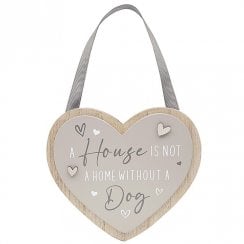 Heart Shaped Dog Plaque