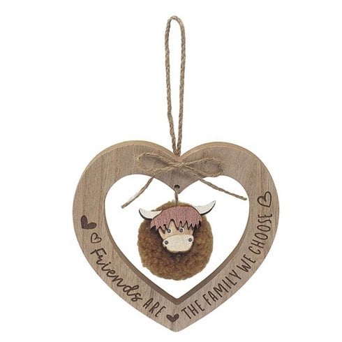 Lesser & Pavey Highland Cow Friends Plaque