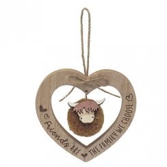 Highland Cow Friends Plaque