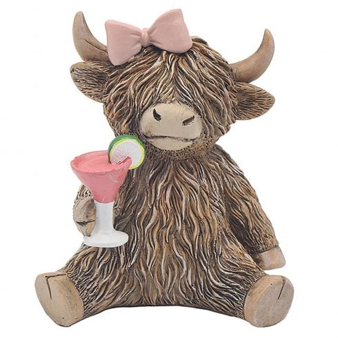 Lesser & Pavey Highland Cow Happy Hour Ornament