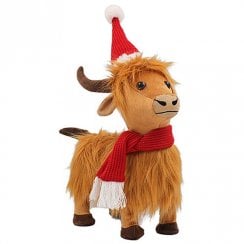 Highland Cow On All Fours Dancing Figurine