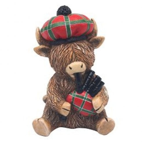 Lesser & Pavey Highland Cow Piper Ornament