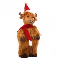 Highland Cow Standing Dancing Figurine