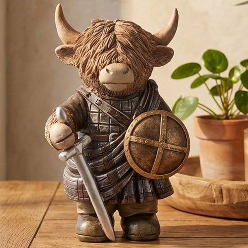 Lesser & Pavey Highland Cow William Wallace Ornament