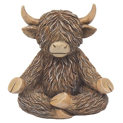 Lesser & Pavey Highland Cow Yoga Moo Ornament