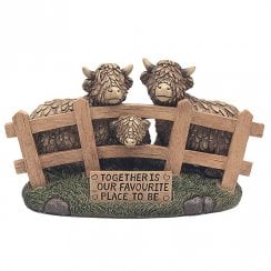 Hughie Highland Cows Together Ornament