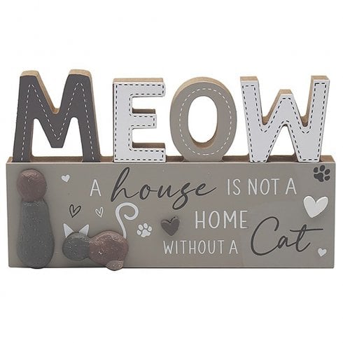 Lesser & Pavey Love & Affection Meow Plaque