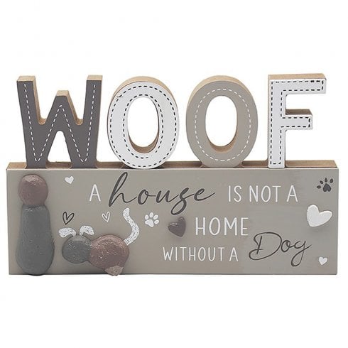 Lesser & Pavey Love & Affection Woof Plaque