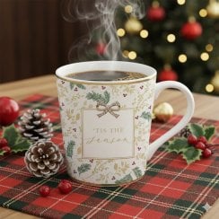 Madelaine White Xmas Mug