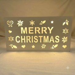 "Merry Christmas" LED Light-up Plaque