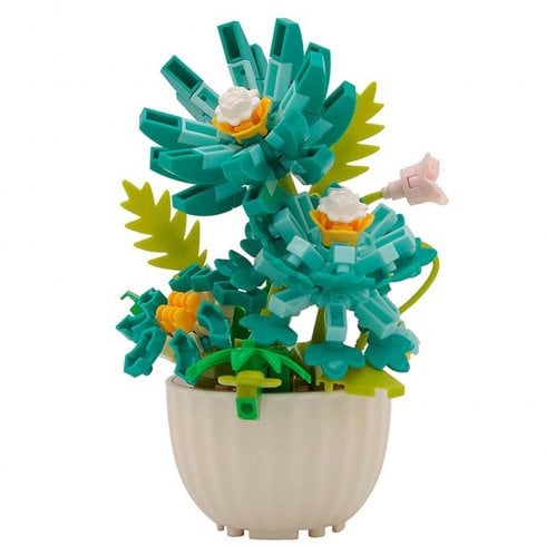 Lesser & Pavey Minibricks Flowers Blue Gerbera