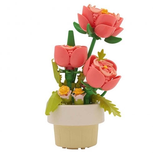 Lesser & Pavey Minibricks Flowers Pink Roses