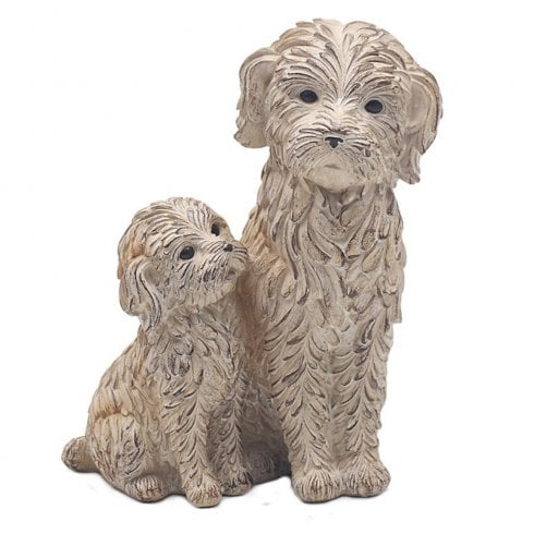 Lesser & Pavey Mum and Puppy Dog Ornament