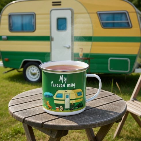 Lesser & Pavey My Caravan Tin Mug