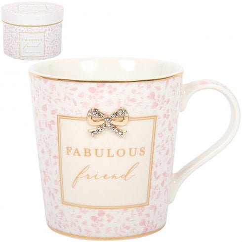 Lesser & Pavey Pink Heart Fabulous Friend Mug