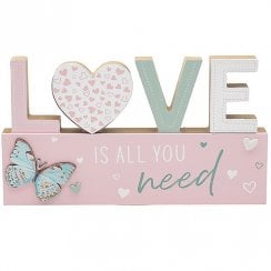 Pink Love Table Plaque
