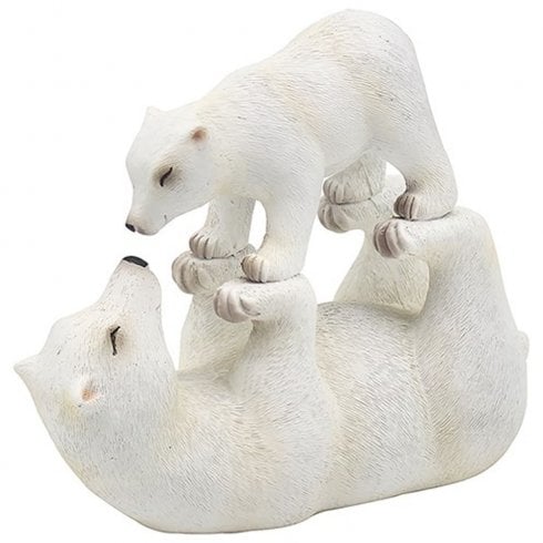 Lesser & Pavey Polar Bear With Baby On Top Figurine